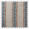 Emily Bond Block Printed Stripe Blue & Red roman