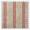 Emily Bond George Stripe Print Red roman
