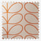 Orla Kiely Woven Linear Stem Orange cushion