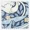 William Morris At Home Pimpernel Indigo roman