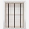 Dalby Bamboo Cordia Natural with Coffee tapes venetian