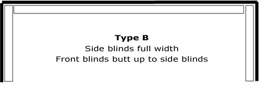 Type B Square Bay Windows – Side Blinds Full Depth