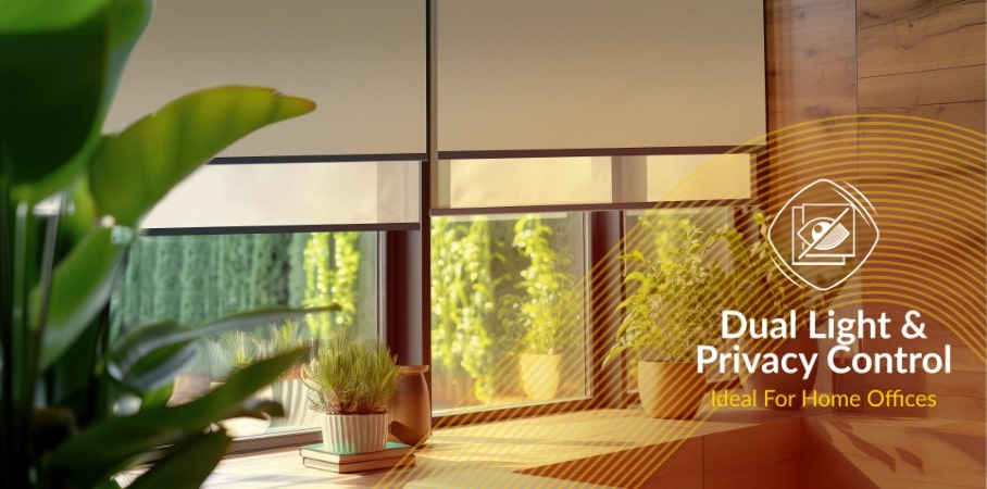 Image of Electric  Double Roller Blinds