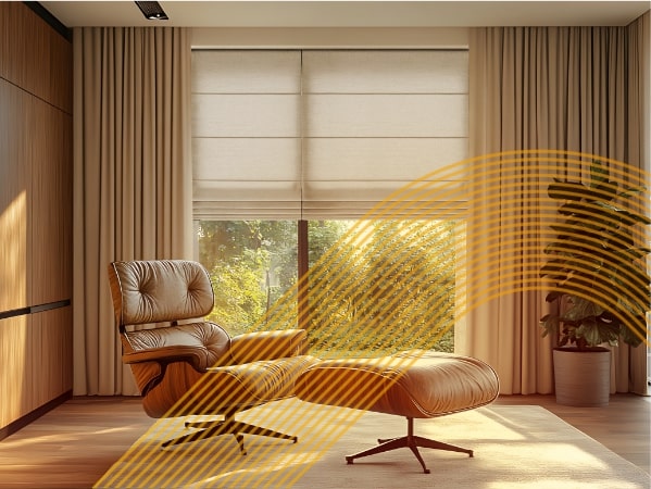 Image of Electric  roman Blinds