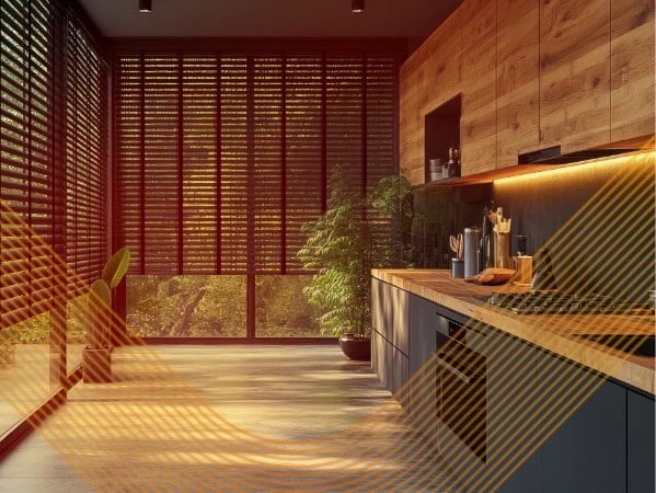 Image of Electric  Wooden Blinds