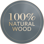 100% natural wood