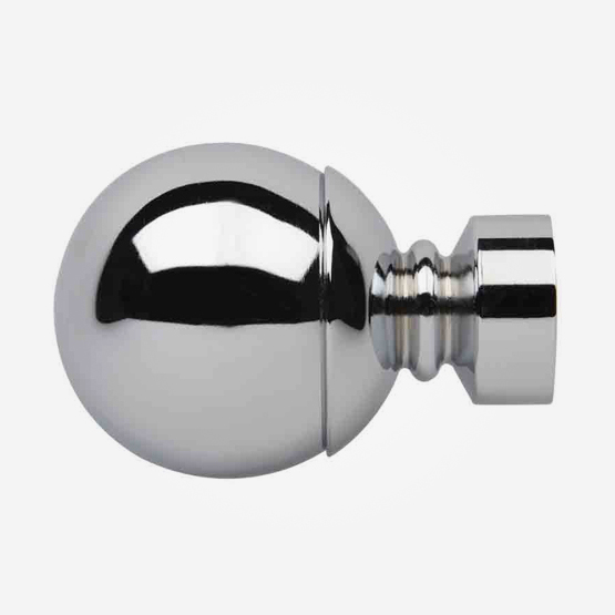 Details about   28mm Diameter Metal Curtain Pole Ball Finial Polished & Brushed Chrome Brass 