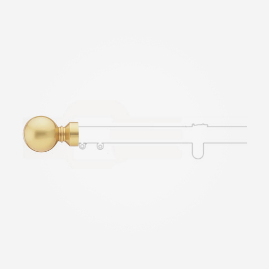 Finial - Classic Gold Ball End for 30mm Metropole