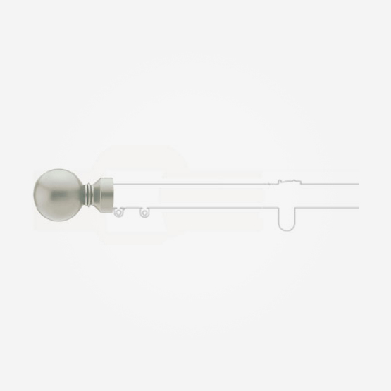 Finial - Silver Ball End For 50mm Metropole