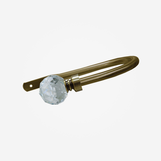 Holdback For 28mm Allure Classic Crystal Antique Brass