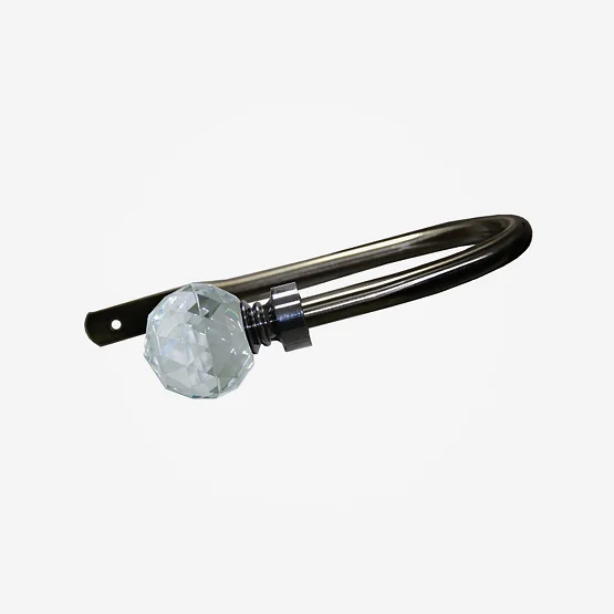 Holdback For 28mm Allure Classic Crystal Black Nickel pole_accessory
