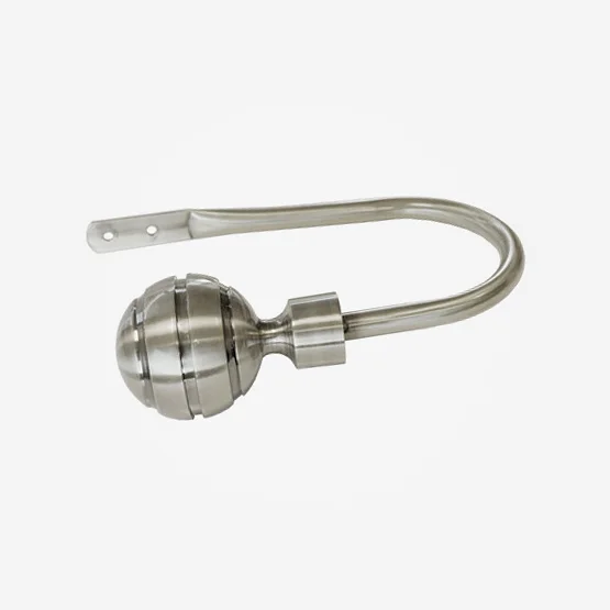 Holdback For 28mm Allure Classic Stainless Steel Effect Ribbed Ball pole_accessory