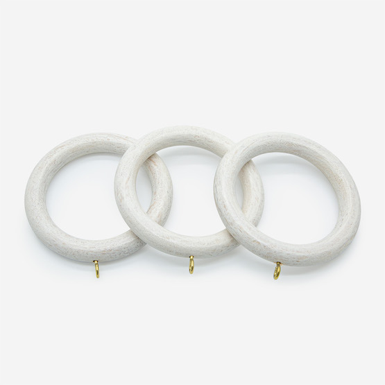 Rings For 45mm Portofino Distressed Ivory Curtain Pole Accessory