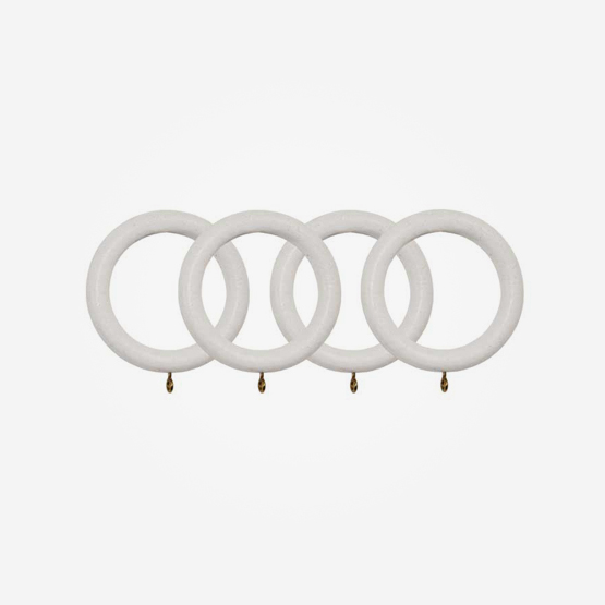Rings For 55mm Portofino Distressed Ivory Curtain Pole Accessory