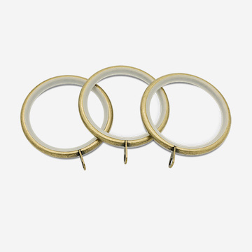 Rings For 28mm Allure Classic Antique Brass Ribbed Ball Curtain Pole Accessory