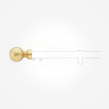 Finial - Classic Gold Ball End for 30mm Metropole