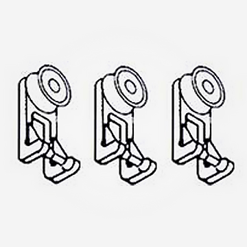 Gliders For Silent Gliss 3900 Curtain Rail