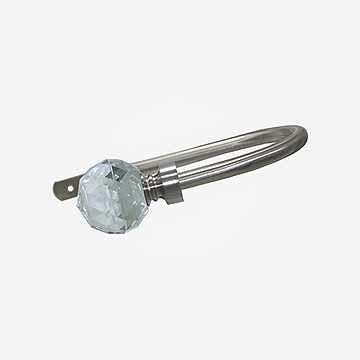 Holdback For 28mm Allure Classic Crystal Stainless Steel Effect Curtain Pole Accessory