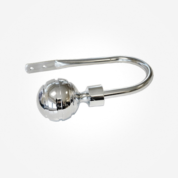 Holdback For 28mm Allure Classic Polished Chrome Ribbed Ball