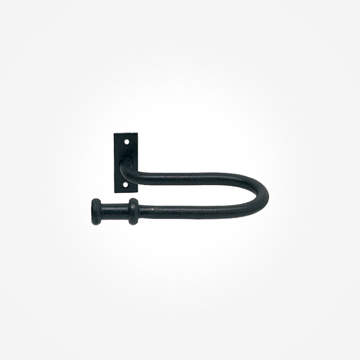 Holdback for black wrought iron Stopper finial