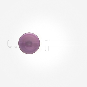 Midial - Lilac Glass for 30mm Metropole Curtain Pole Accessory