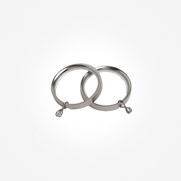 Rings for 28mm Finesse Satin Silver Baypole