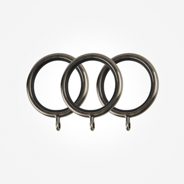 Rings For 50mm Museum Galleria Brushed Silver Effect Curtain Pole Accessory