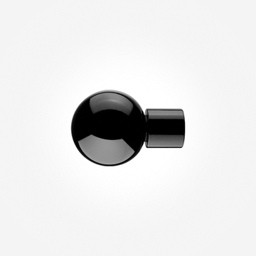 Sphera Finial For 28mm Eclipse Black Gloss