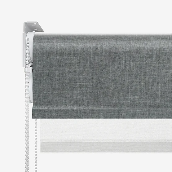 Leniro Blackout Dove Grey & White double_roller