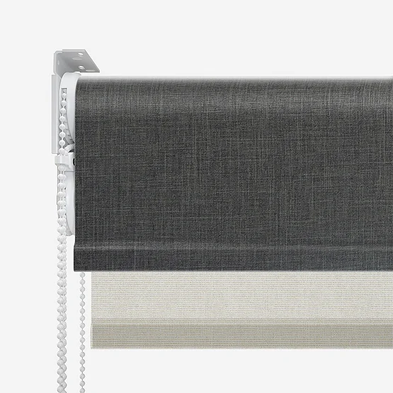Leniro Blackout Mole Grey & Natural double_roller