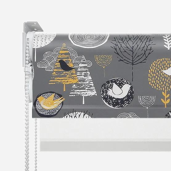 Birdsong Midnight & White double_roller