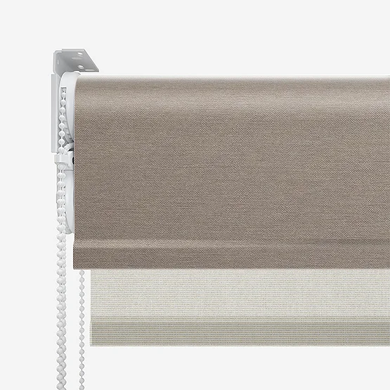 Oxford Blackout Taupe & Natural double_roller