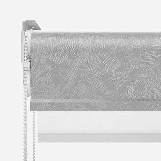 Romany Light Grey & White double_roller