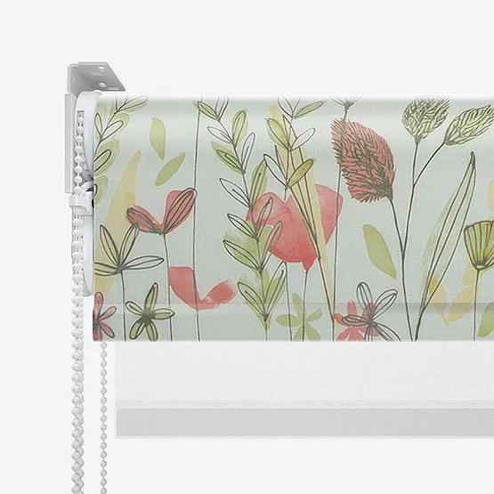 Wild Garden Poppy & White double_roller