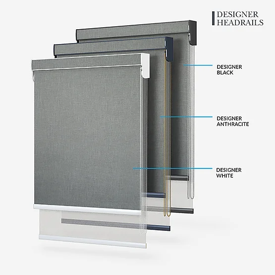 Leniro Blackout Dove Grey & Grey double_roller