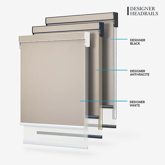 Carnival Blackout Taupe & White double_roller