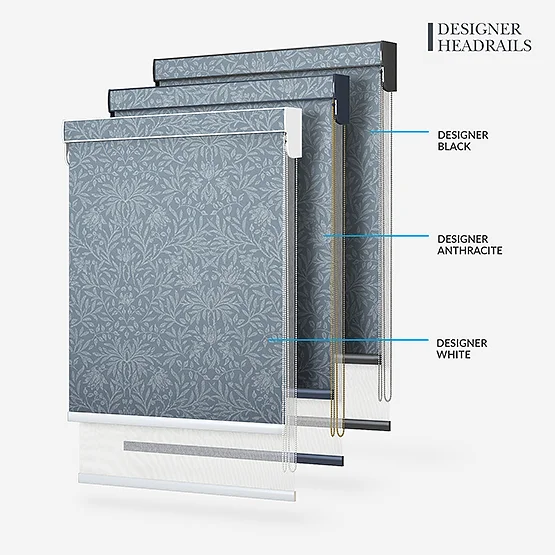Florence Persian Blue & White double_roller