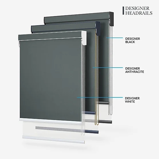 Optima Blackout Anthracite Grey & White double_roller