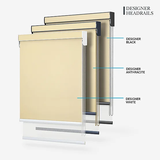 Optima Blackout Light Taupe & White double_roller