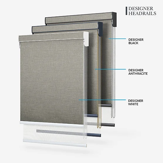 Voga Blackout Dove Grey & White double_roller