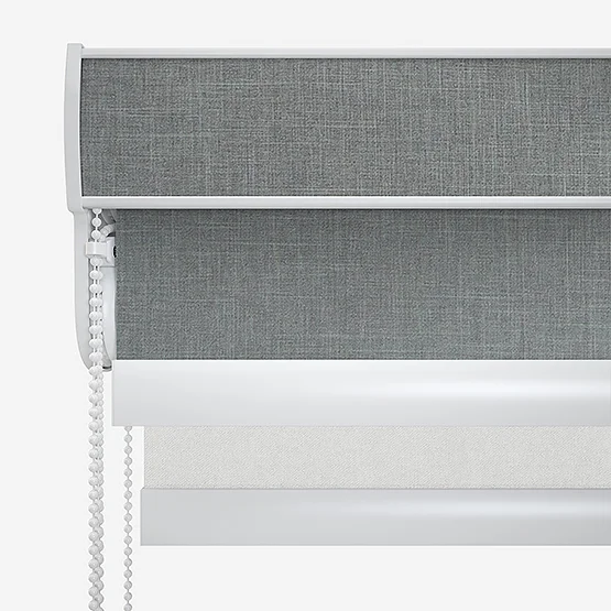 Leniro Blackout Dove Grey & Grey double_roller
