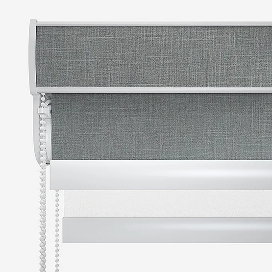 Leniro Blackout Dove Grey & White double_roller