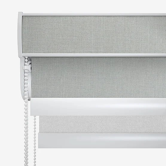Leniro Blackout Pebble Grey & SunVue Dove Grey double_roller
