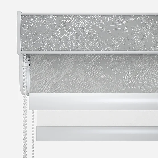 Romany Light Grey & White double_roller