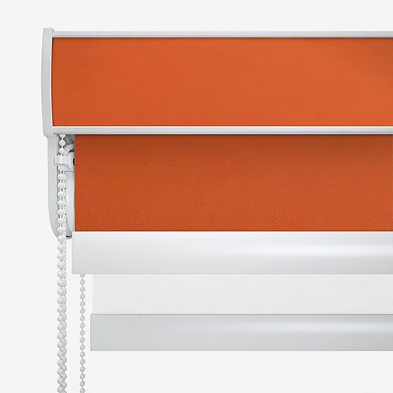Spectrum Blackout Burnt Orange & White double_roller