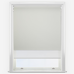 Carnival Blackout Cream & White Double Roller Blind