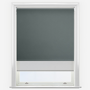 Optima Blackout Anthracite Grey & Grey Double Roller Blind