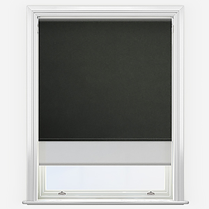 Optima Blackout Black & Grey Double Roller Blind