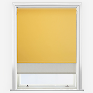 Optima Blackout Daffodil Yellow & Natural Double Roller Blind