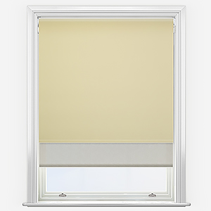 Optima Blackout Ivory & Natural Double Roller Blind